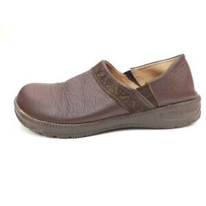 Stegmann Eiger Shoes 7 Brown Soft Leather Slip On Comfort Womens Clog